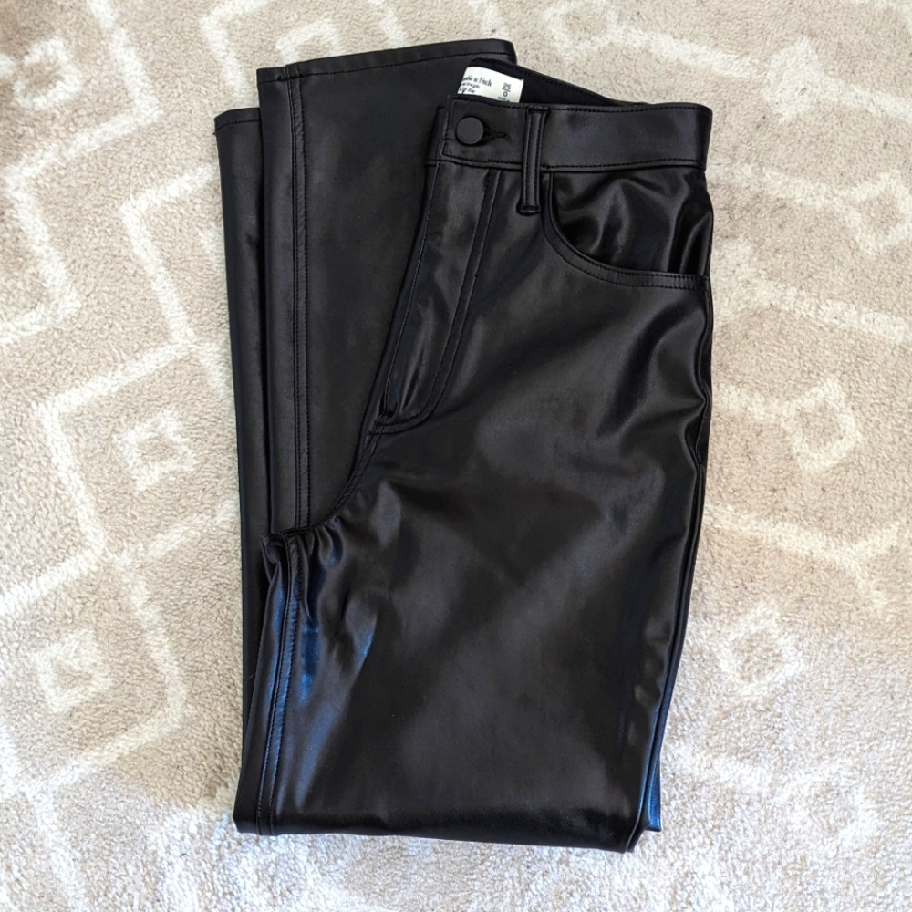 Abercrombie & Fitch vegan leather pants